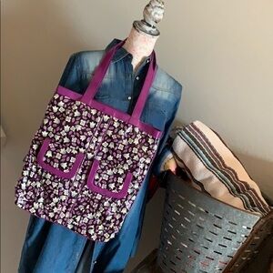Vera Bradley Frill Plum Petal Tote​​​​​​​​​
